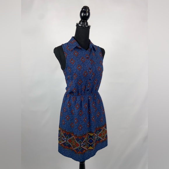 Monteau Dress Sleeveless Elastic Waistband Size Small - Picture 3 of 7